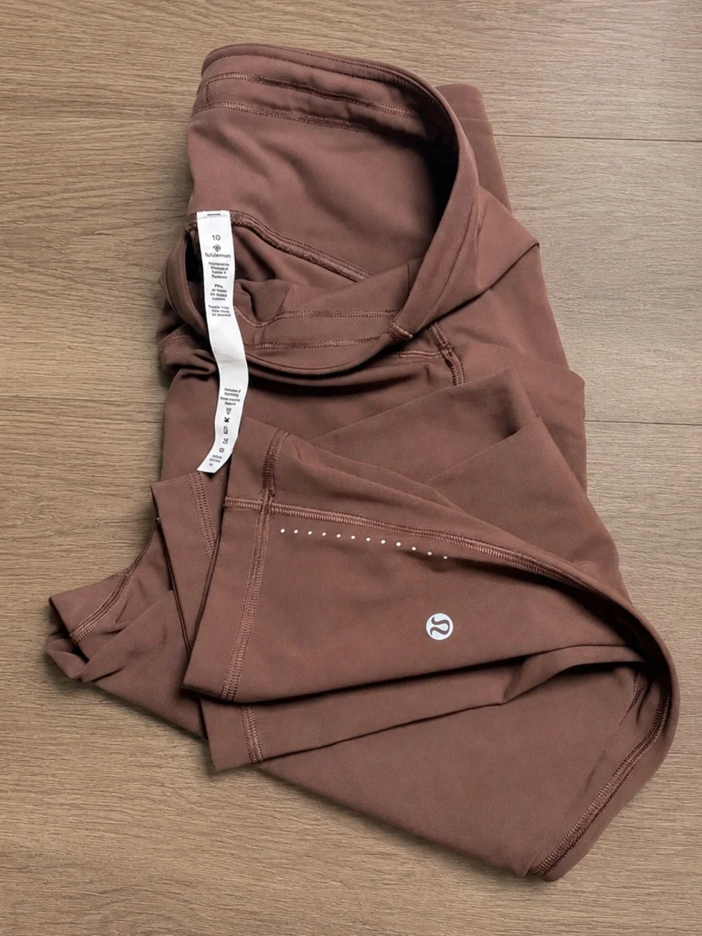 Lululemon Swift Speed High-Rise Cropped Leggings in Brown Earth, 21” SZ 10